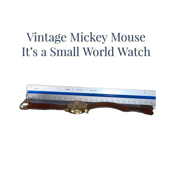 Vintage Mickey Mouse It’s a Small World Watch in Working Condition - Picture 7 of 7
